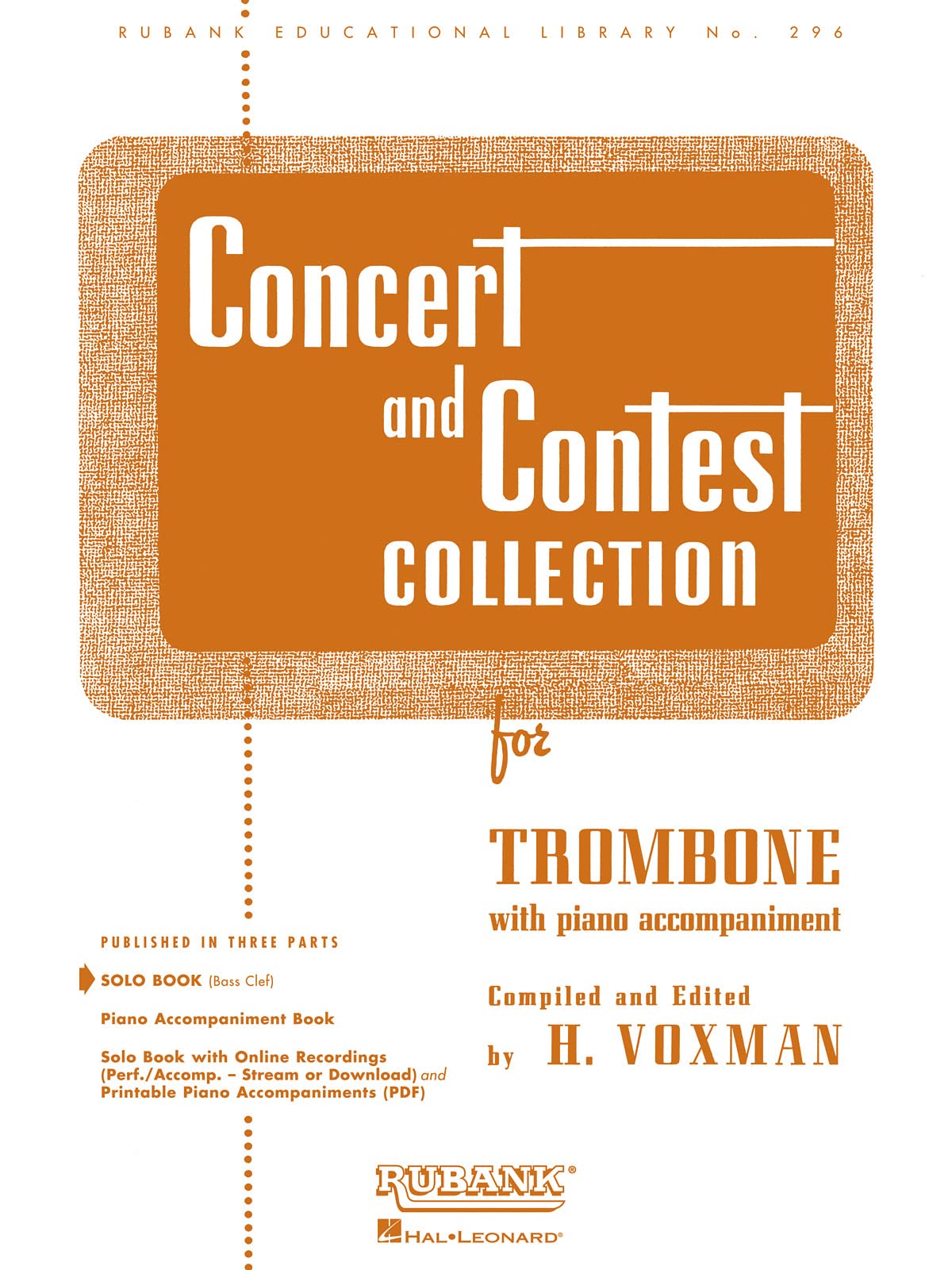 Concert and Contest Collection for Trombone: Solo Book Only (Rubank Educational Library)