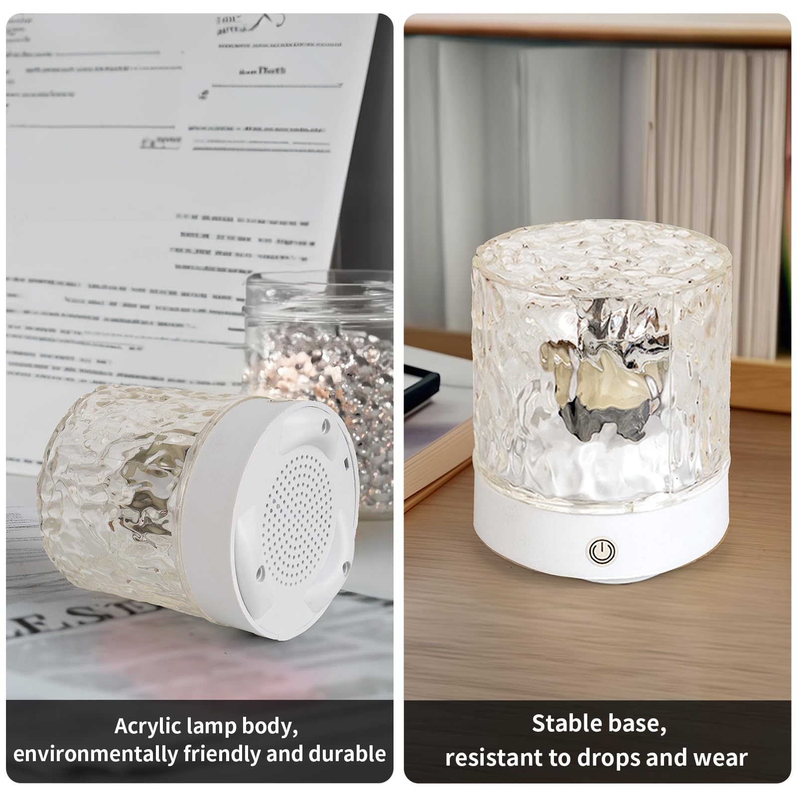 XC-Kluyr LED Glass Night Light Color Changing Dome Design Decorative Mood Lamp — view 2