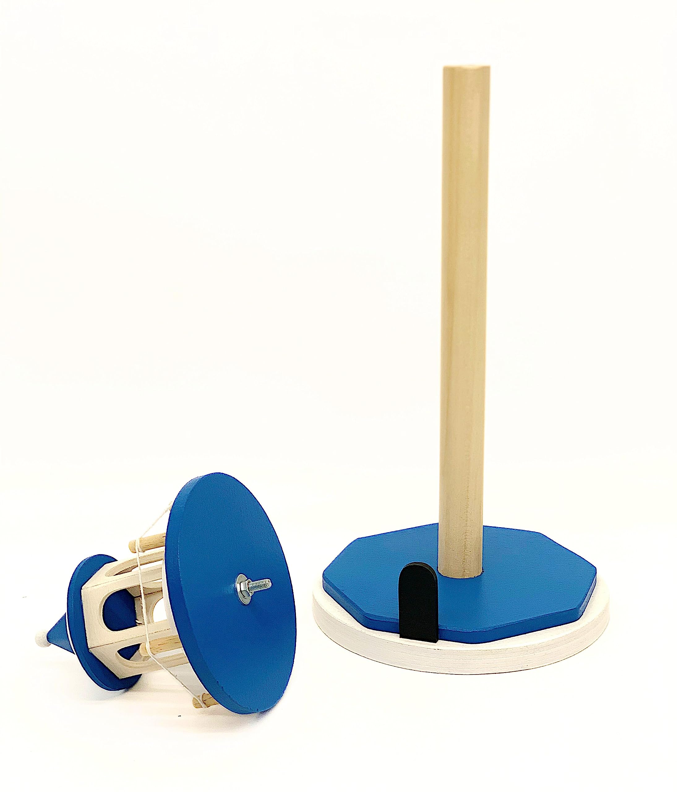 Porta rotolo carta da cucina, porta rotolo per casa, portarotolo legno blu azzurro, faro nautico in stile marino, arredo cucina, portarotolo carta, regalo per mamma