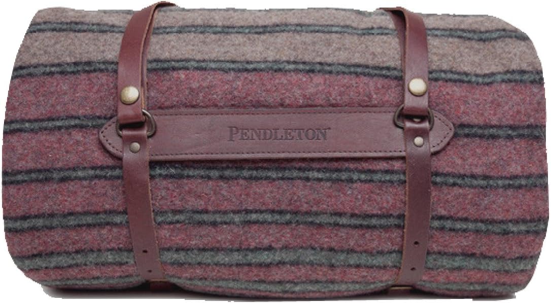 Pendleton Twin Camp Blanket with Carrier Hemrich Stripe