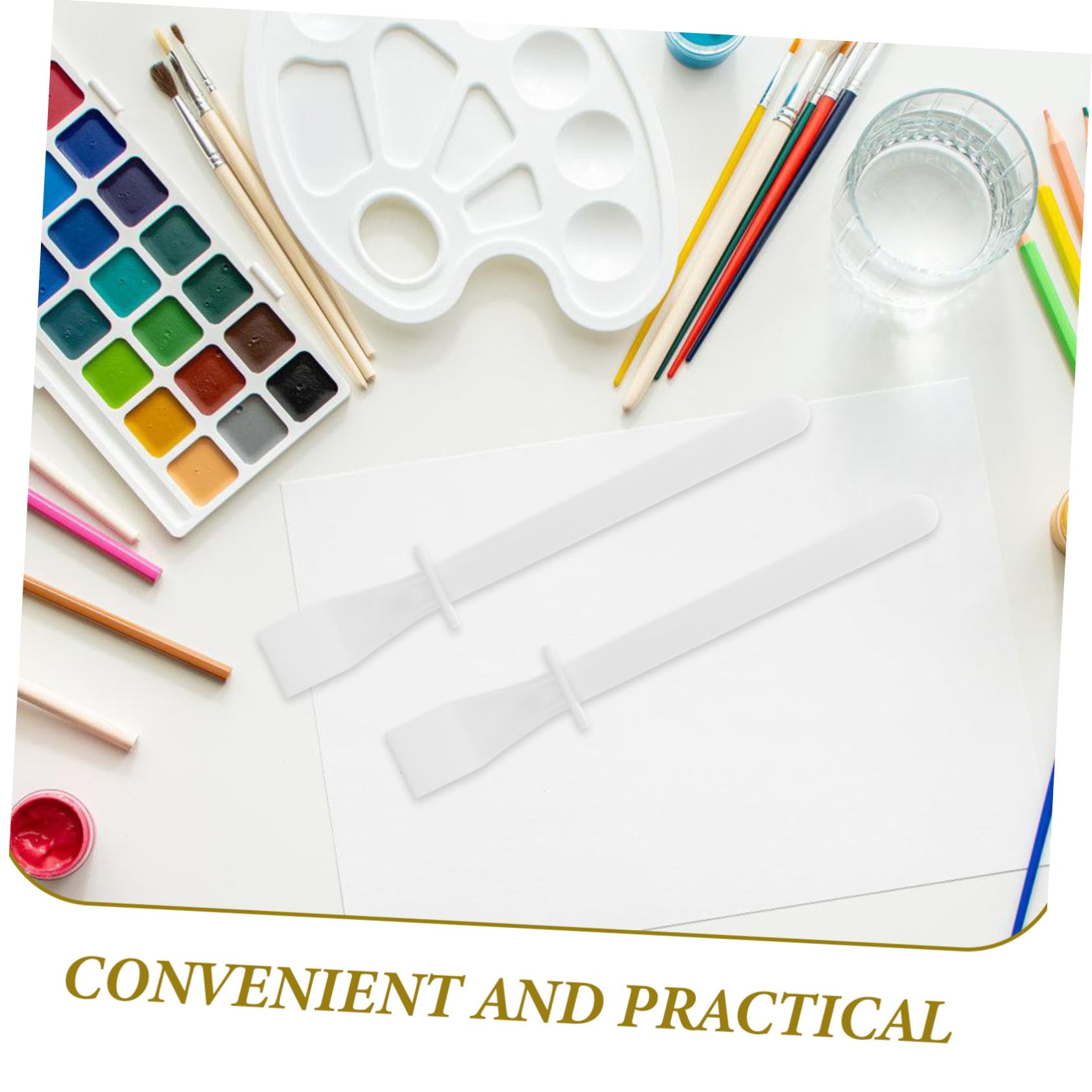 Toddmomy Set 50 Pezzi Spalmatore di Colla in Plastica Bianco per Pelle e Articoli in Pelle Facile da Usare e DIY Creativi