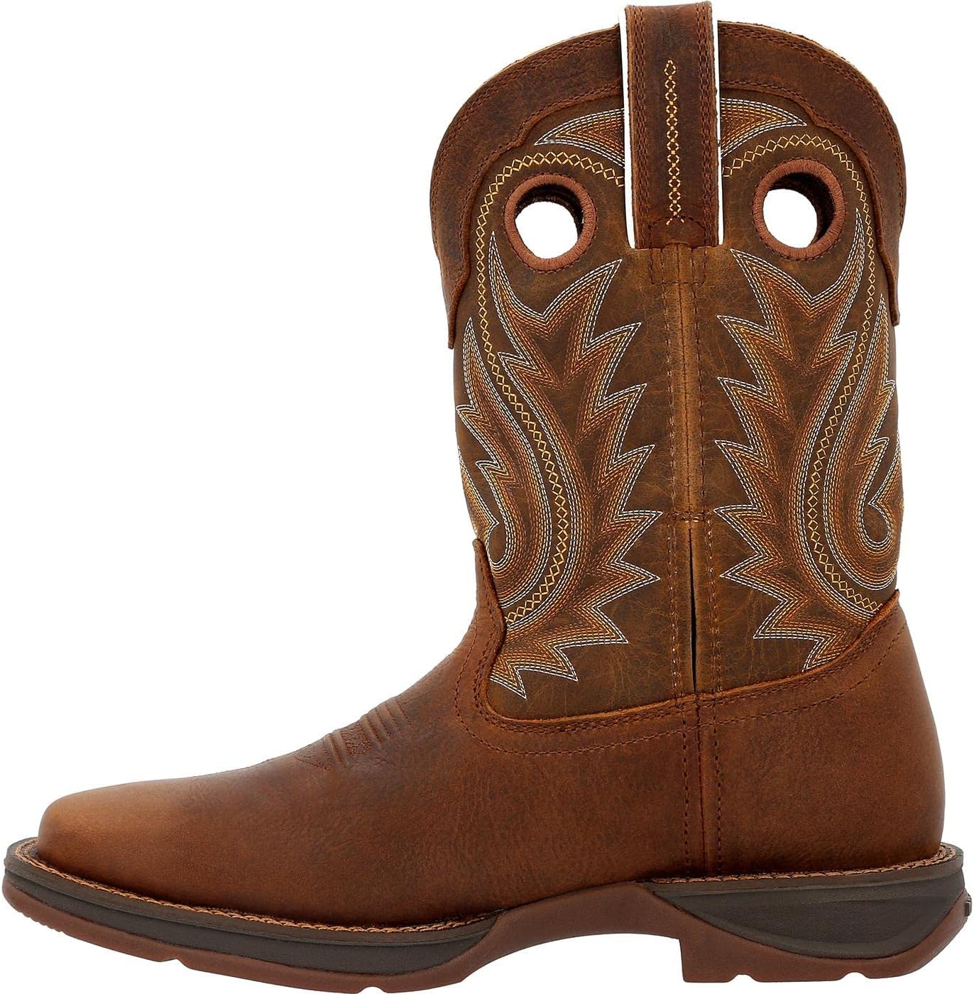 Durango Rustic Tan Navy Western Boot