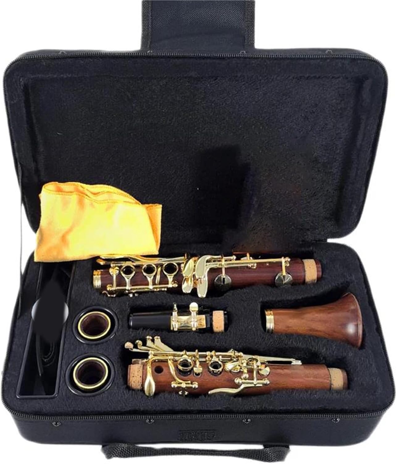 C Clarinet Gold Plated Rosewood Clarinet Set