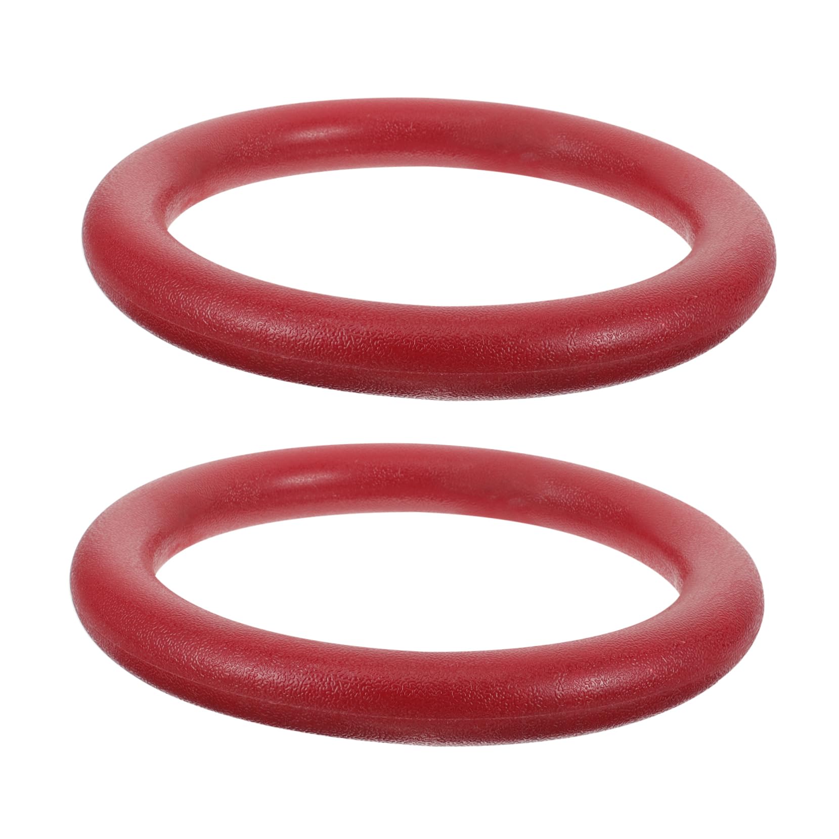 HANABASS Gymnastics Equipment for Home 2pcs Red Abs Material Workout Rings Fitness Gymnastics Rings Set for Men