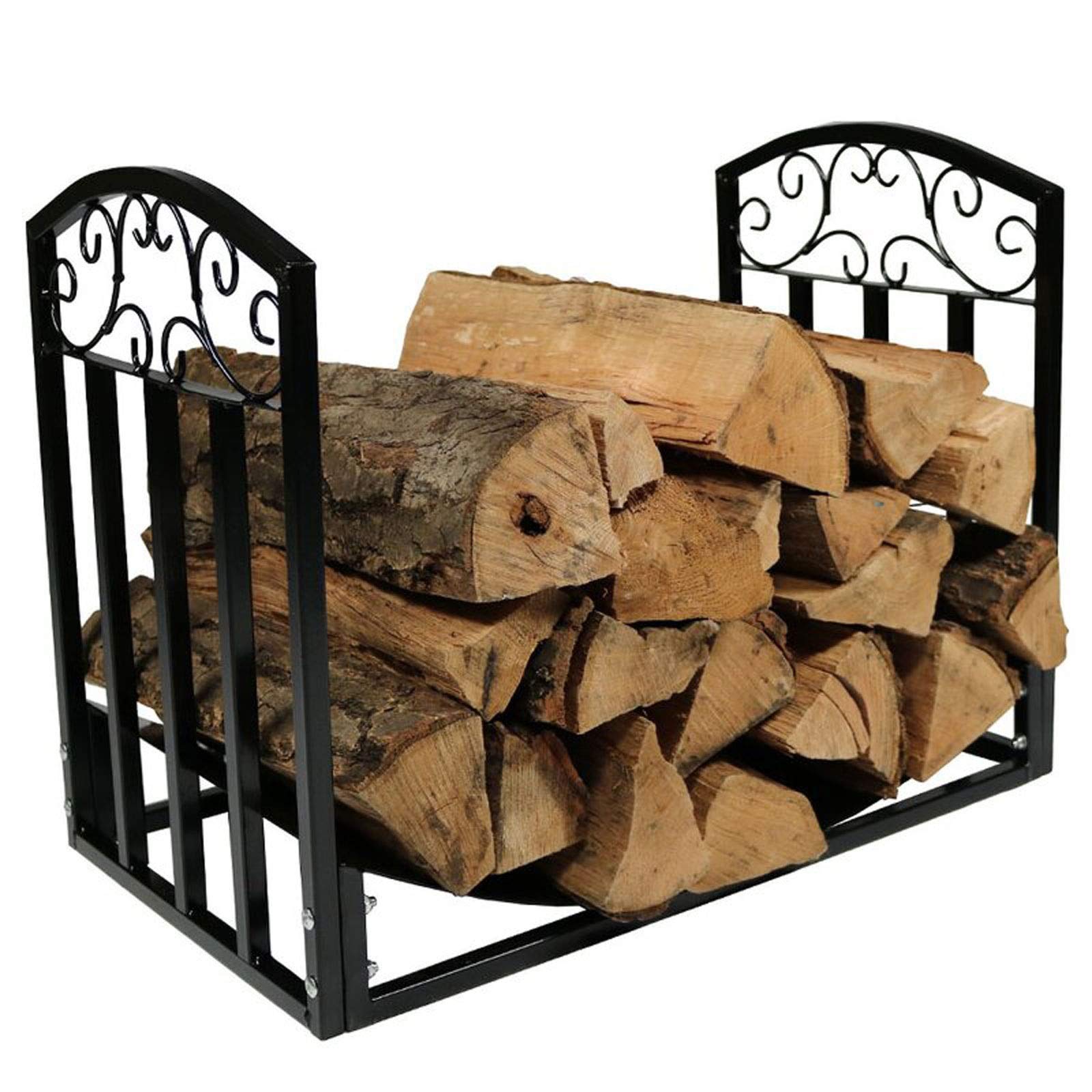 Estante de Registro de Chimenea Firewood Rack Chimenea Herramienta Rack Interior al Aire Libre Soporte de Kindling Pesado Estufa de Madera Accesorios Almacenamiento Madera para
