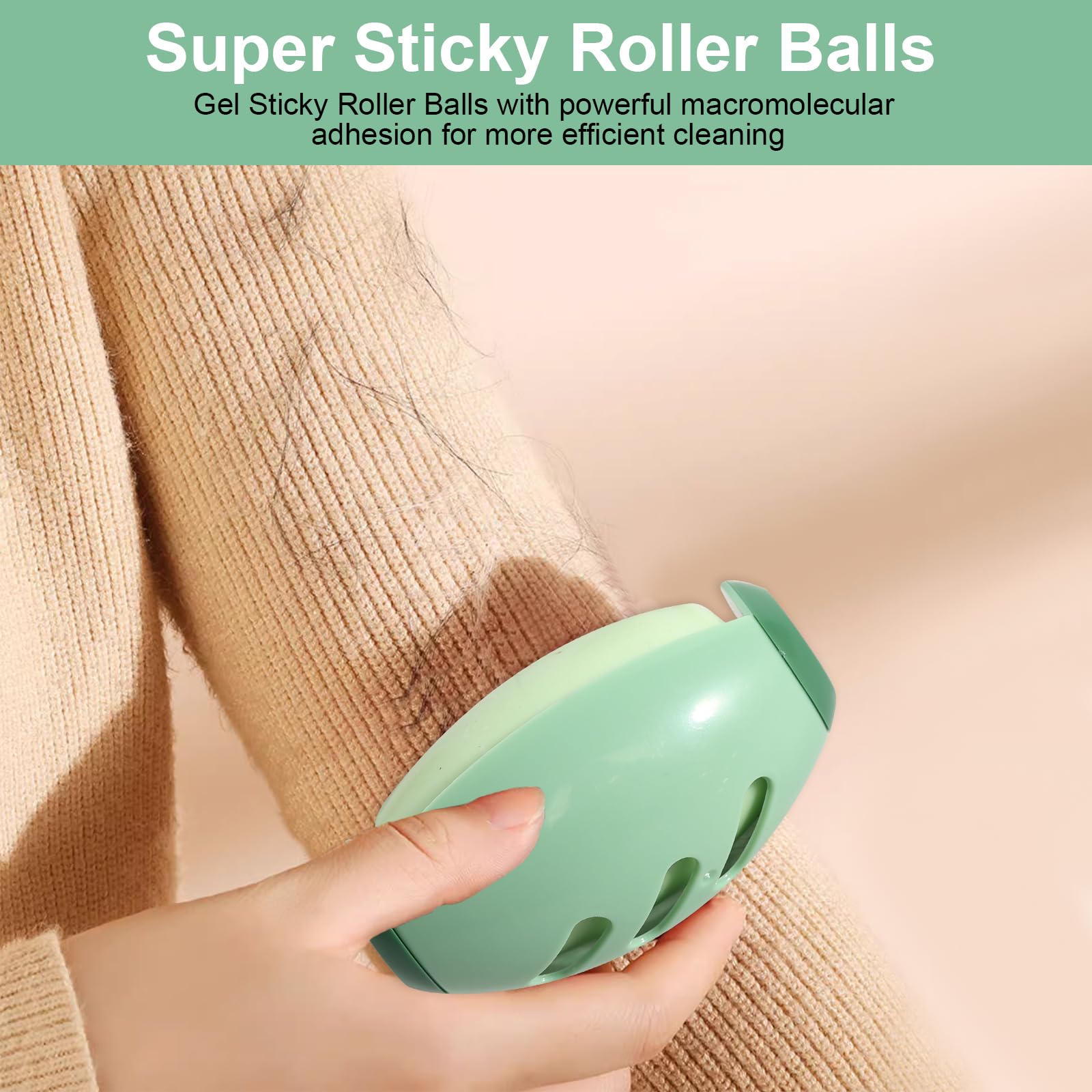 2 Pcs Reusable & Washable Pet Hair Remover Roller - 2025 New Portable Fluff Remover for Dog and Cat Clothes - Image 3