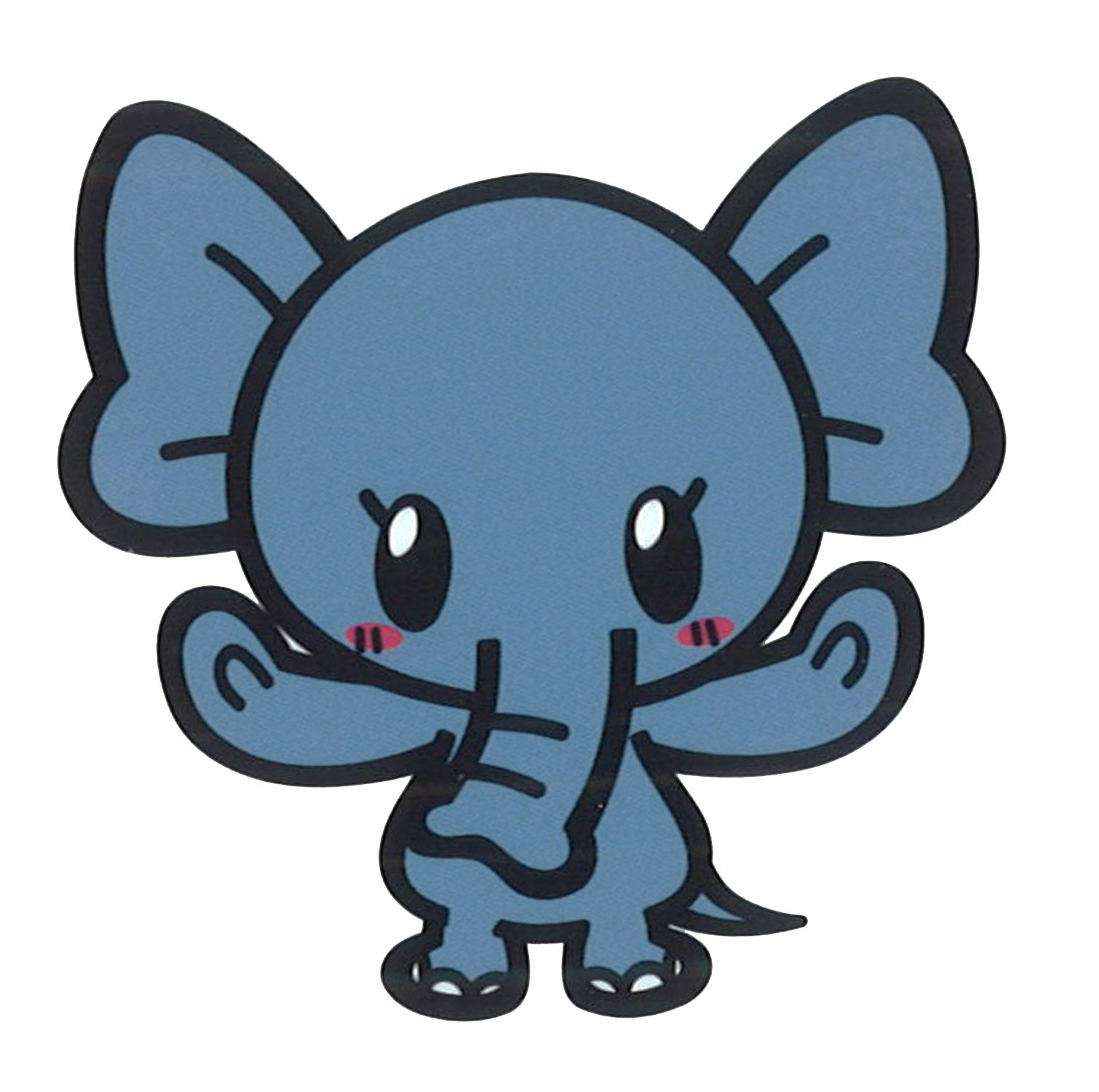 Amazon.co.jp: 東洋マーク 象 (ゾウ) ステッカー サイズ.5.7:㎝×6㎝R