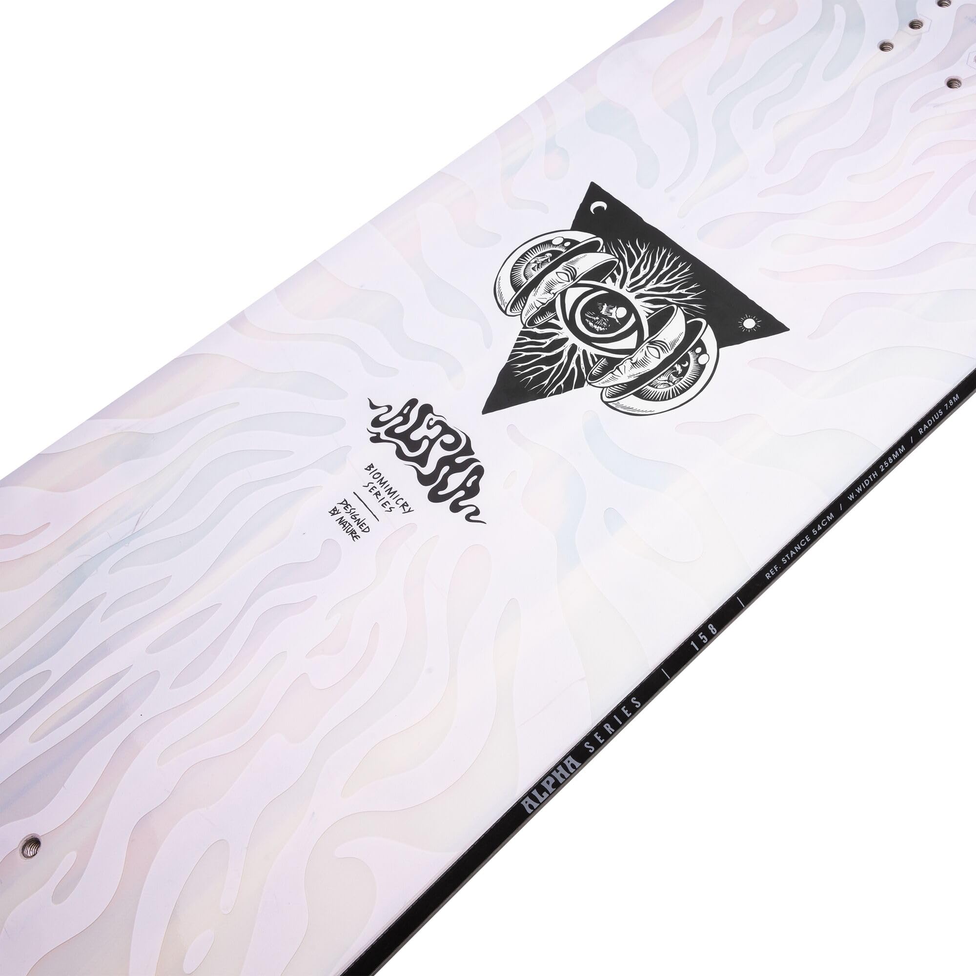 Nidecker Alpha Snowboard - Tavola All-Mountain con profilo Surfy Camrock e forma direzionale