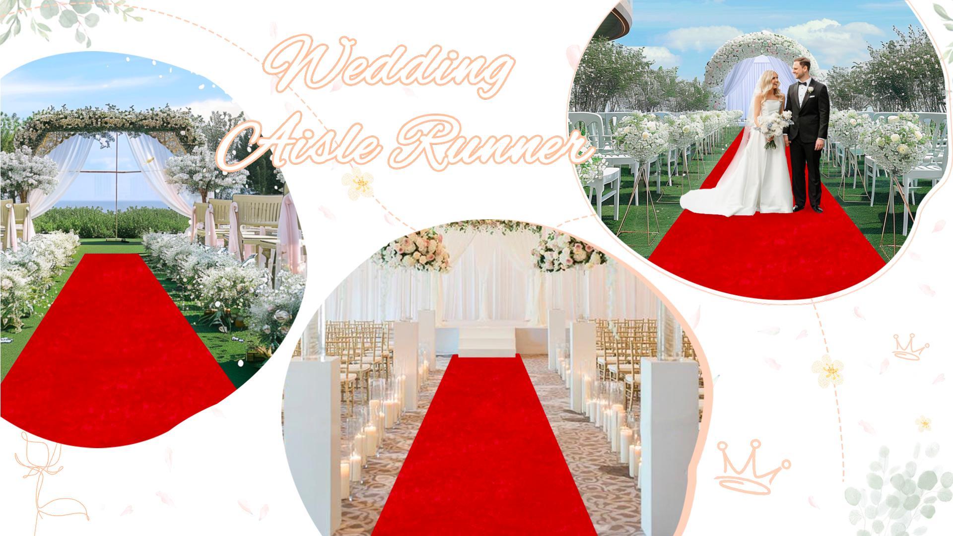 75ft Satin Aisle Runner – 22 Colors Available – Perfect For Weddings, Red Carpet Events & Banquets