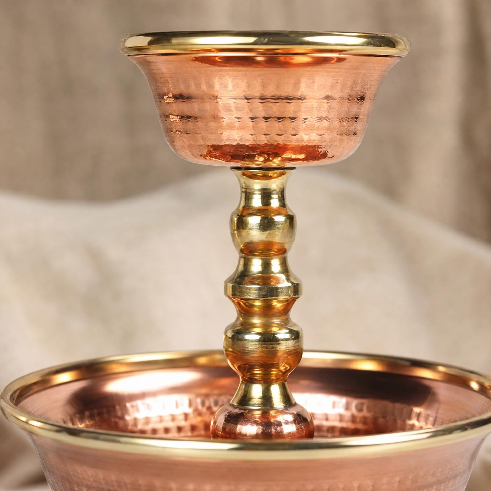 Rituelle Opf-Schale aus mit Sockel Mehrzweck Altarbech Pflegeleicht kelch für Regal, 15CM
