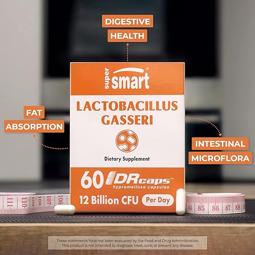 Miniatura 7 de Supersmart - Lactobacillus Reuteri, Lactobacillus Gasseri, Lactobacillus Rhamnosus GG - Paquete de cepa probiótica Sin OMG y sin gluten - Cápsulas