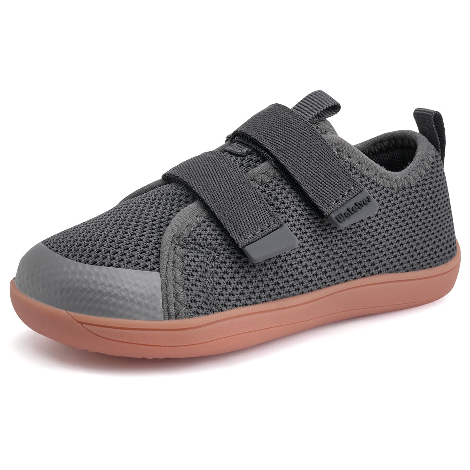 WateLves Toddler Little Kids Wide Barefoot Shoes The First Walking Shoes Girls Boys Breathable Zero Drop Minimalist Sneakers with Wide Toe Box Natural to Grow