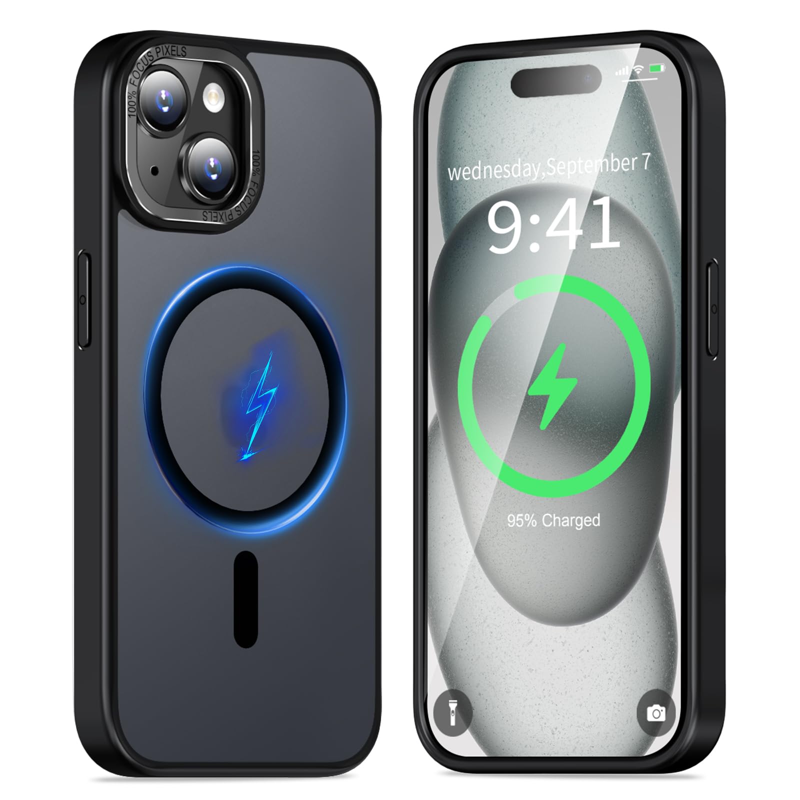 【MagSafe対応・マット質感】KWATUNG iPhone 15 用 ケース…