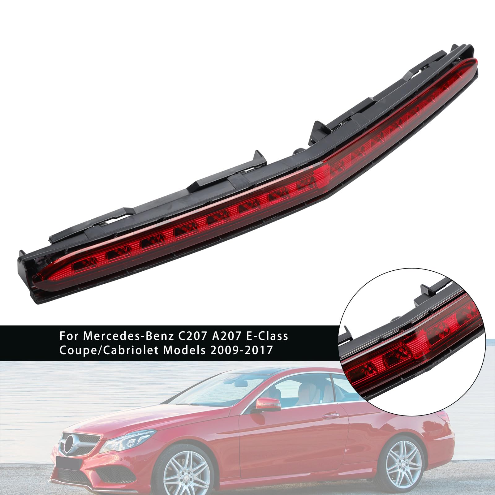 Topteng Topeng Drittes Bremslicht (A2078200156), passend für Mercedes C207 A207 E-Klasse (2009–2017)