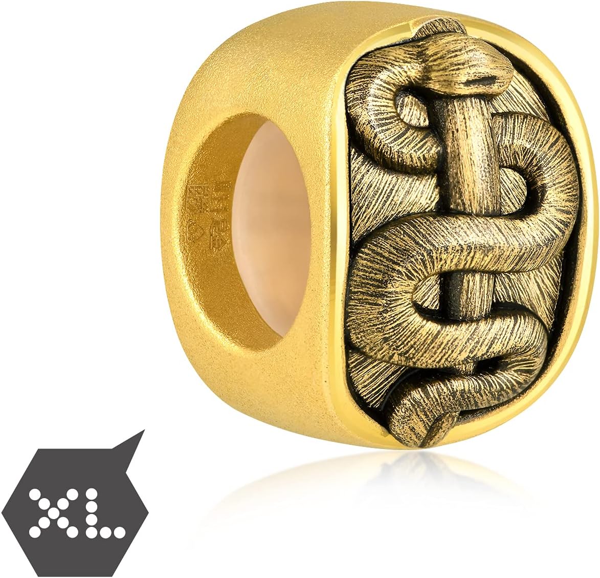 CHOW SANG SANG 999 24K Gold Charme Rod of Asclepius Charm Bracelet for Men & Women 92007C