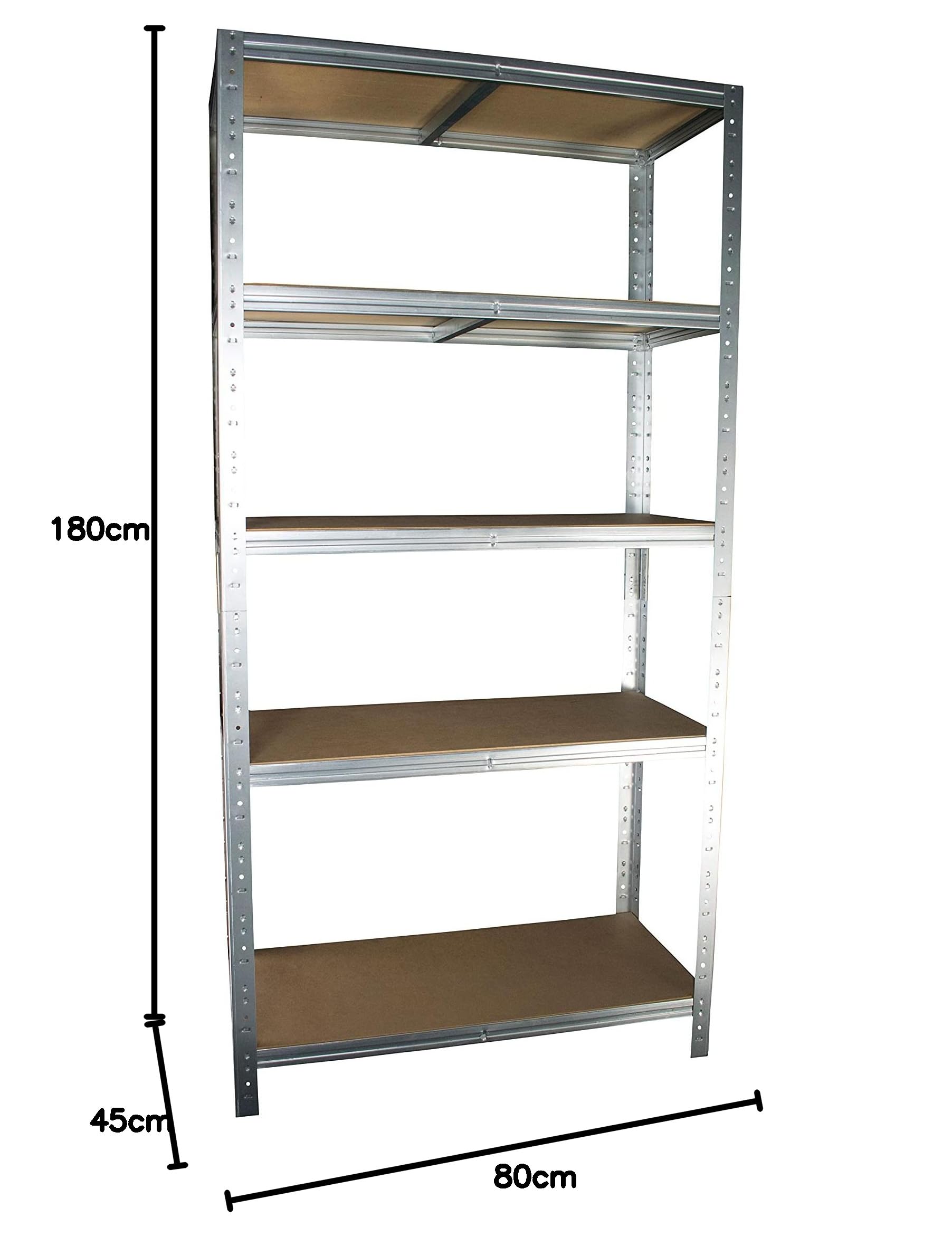Shelf Creations BASIC Schwerlastregal 180x90x50cm Weiß 5