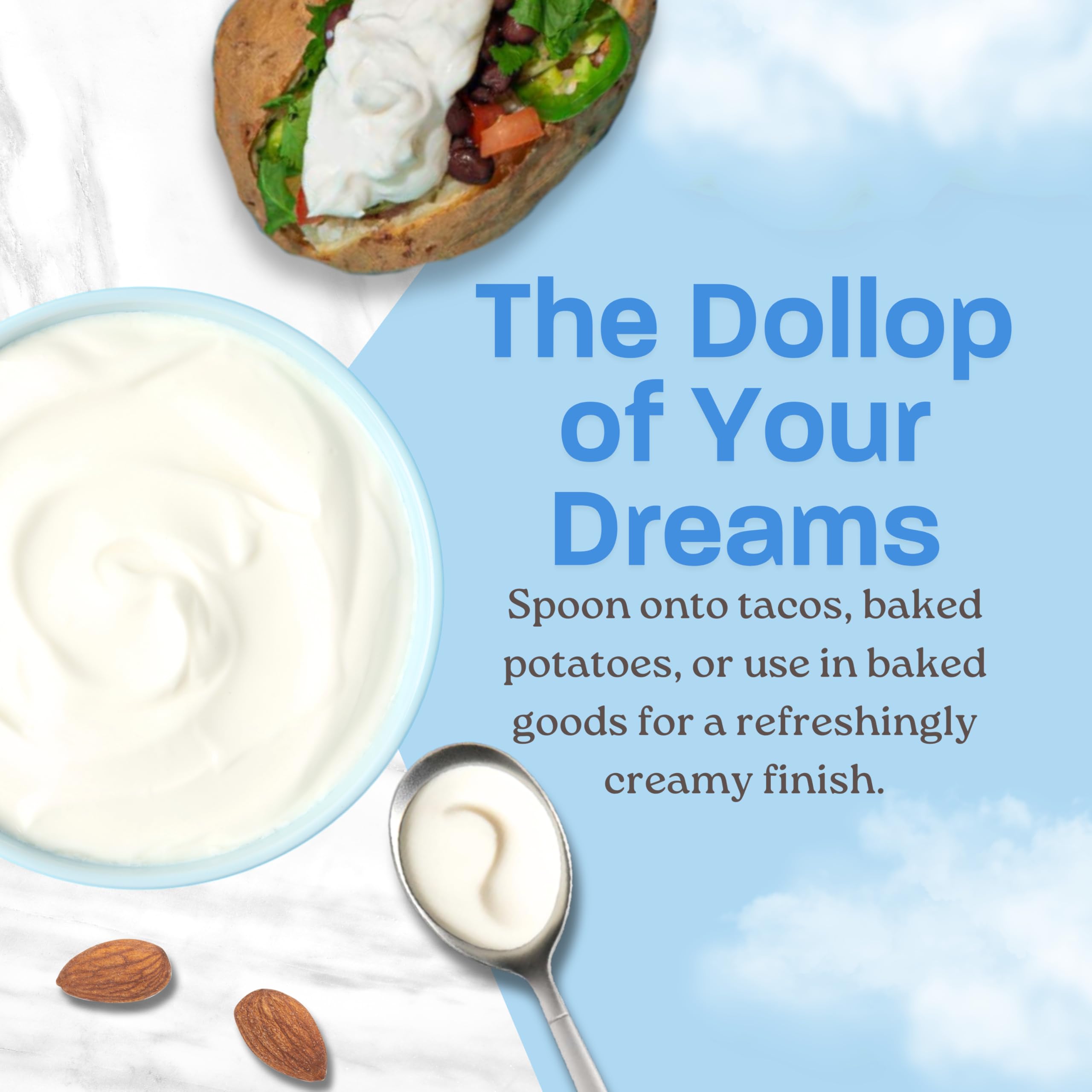 Kite Hill Almond Milk Sour Cream Alternative 12 Ounces Gluten Free Non-GMO Vegan — view 6