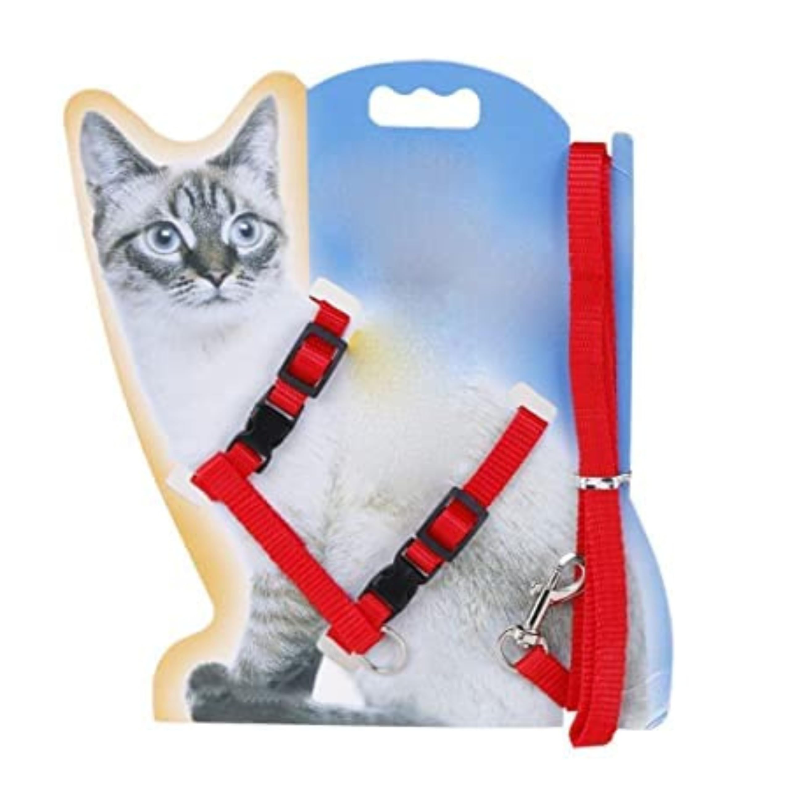 Foodie Puppies Adjustable Body Nylon Harness and Leash Set for Cats - (Cat Harness) (Color May Vary) | Suitable for Puppies, Cats and Kittens (10mm) (B0918GVJVB) Amazon Price History, Amazon Price Tracker