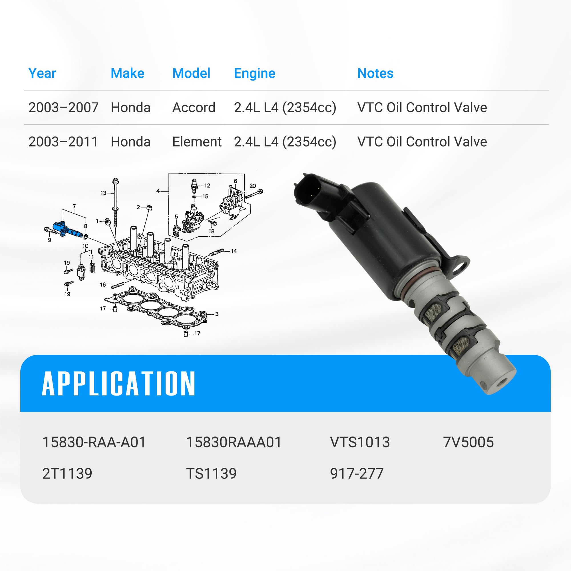 ホンダ バルブASSY アコードアルマス VTCオイルコントロール メーカー純正 Amazon.co.jp: NOVAPARTS VTC オイルコントロールバルブ 可変