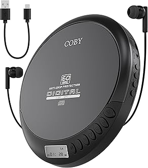 Coby Portable Compact CD Player with Anti-Skip Protection with Stereo Earbuds