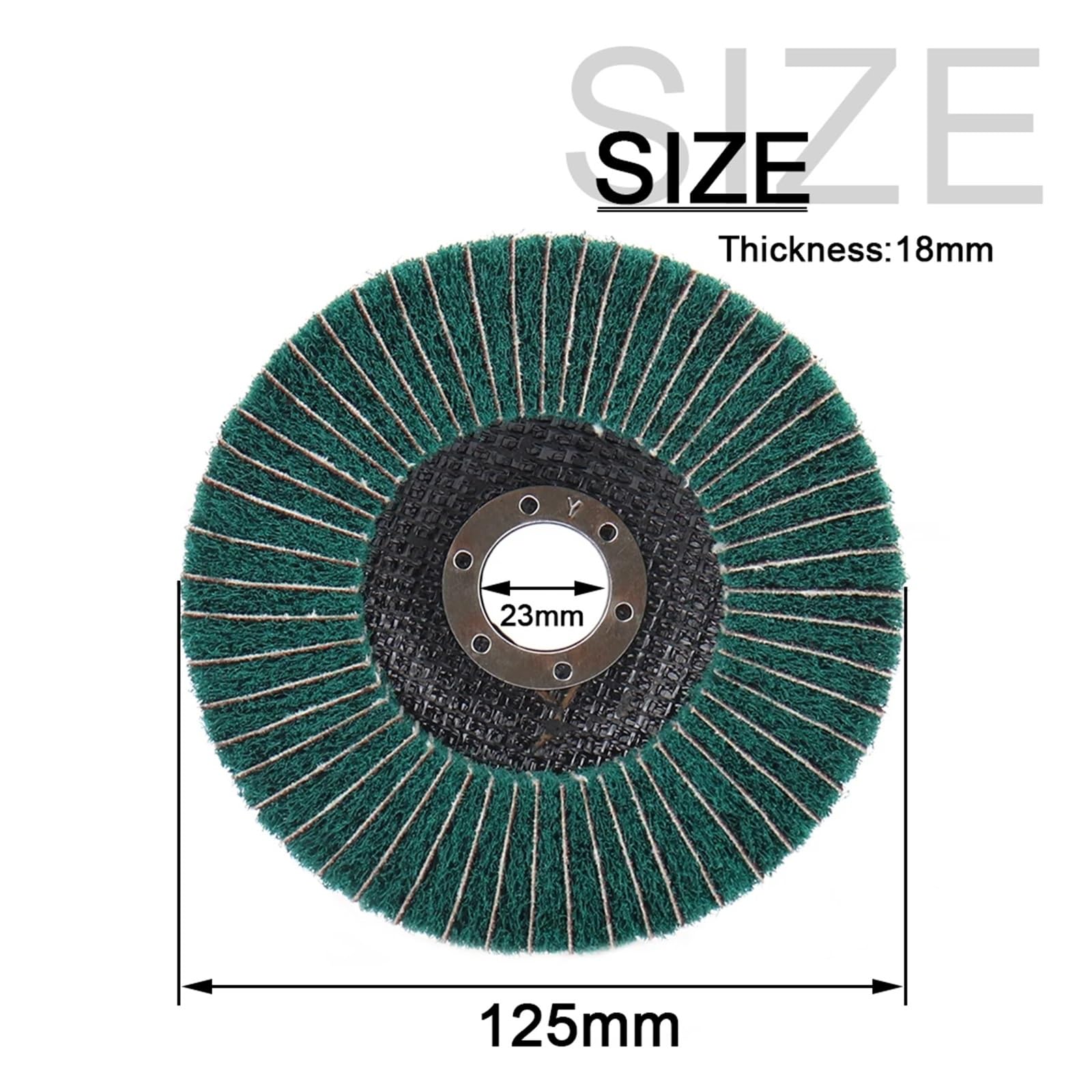 unidad de disco pulido fibra nailon con láminas Disco de pulido de fibra de nailon de 4/4,5/5" (10,1/11,4/12,7 cm) for amoladora angular de metal.(115mm grit240,10pcs)