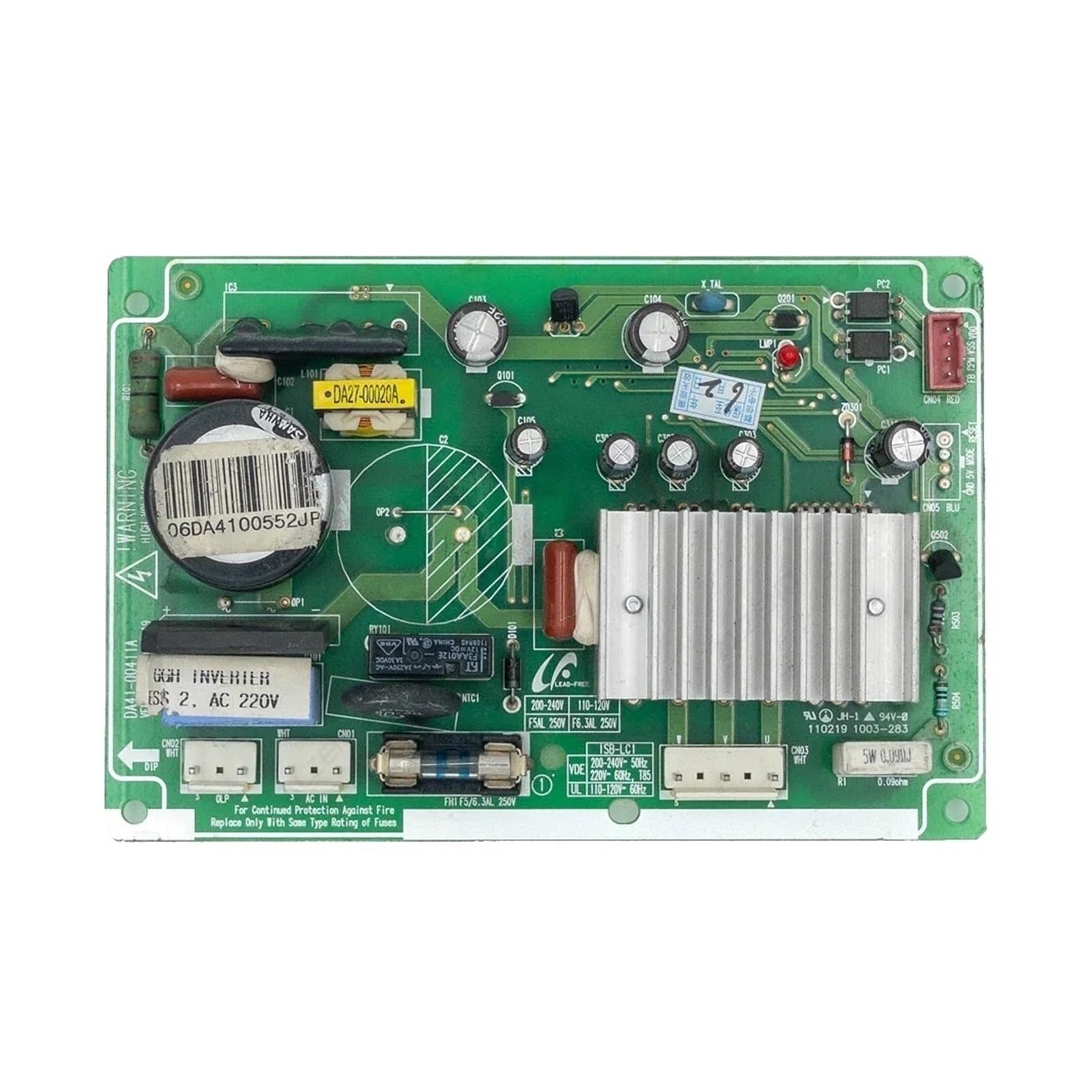 ,Compatible For Samsung，Refrigerator Control Board DA41-00552J DA41-00552E DA41-00552C PCB DA41-00411A Fridge Motherboard Freezer Parts