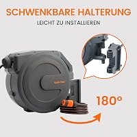 Giraffe Tools Automata Locsolócső Tekercs 25m + 2m Forgatható Fali 3