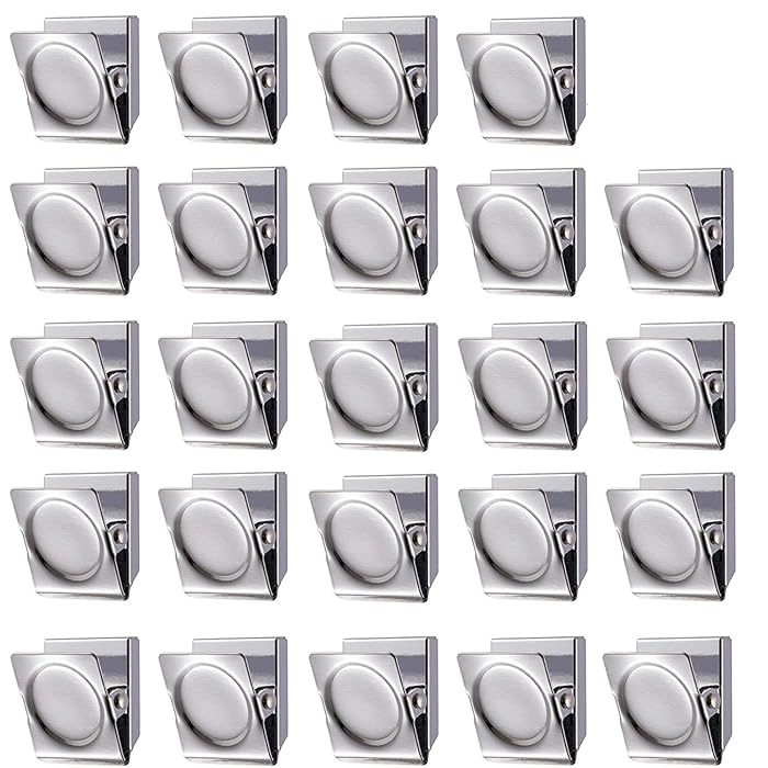 Buy VOOKY Metal Clip 1.2"24 Pack Refrigerator Whiteboard Wall Fridge