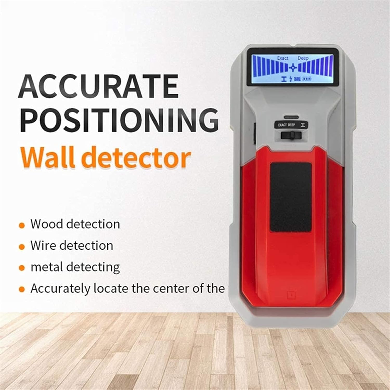 Stud Finder Wall Scanner - 3 in 1 Stud Detector Detector Beam Finder Wall Detector Sensor Center Search, for Wood AC Wire Metal Stud Cable Joist Detection LCD Display