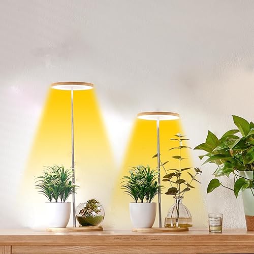 Miniatura 33 de yadoker 72 luces LED de espectro completo para plantas de interior, altura ajustable, carcasa de aluminio de 6.3 pulgadas, temporizador automático