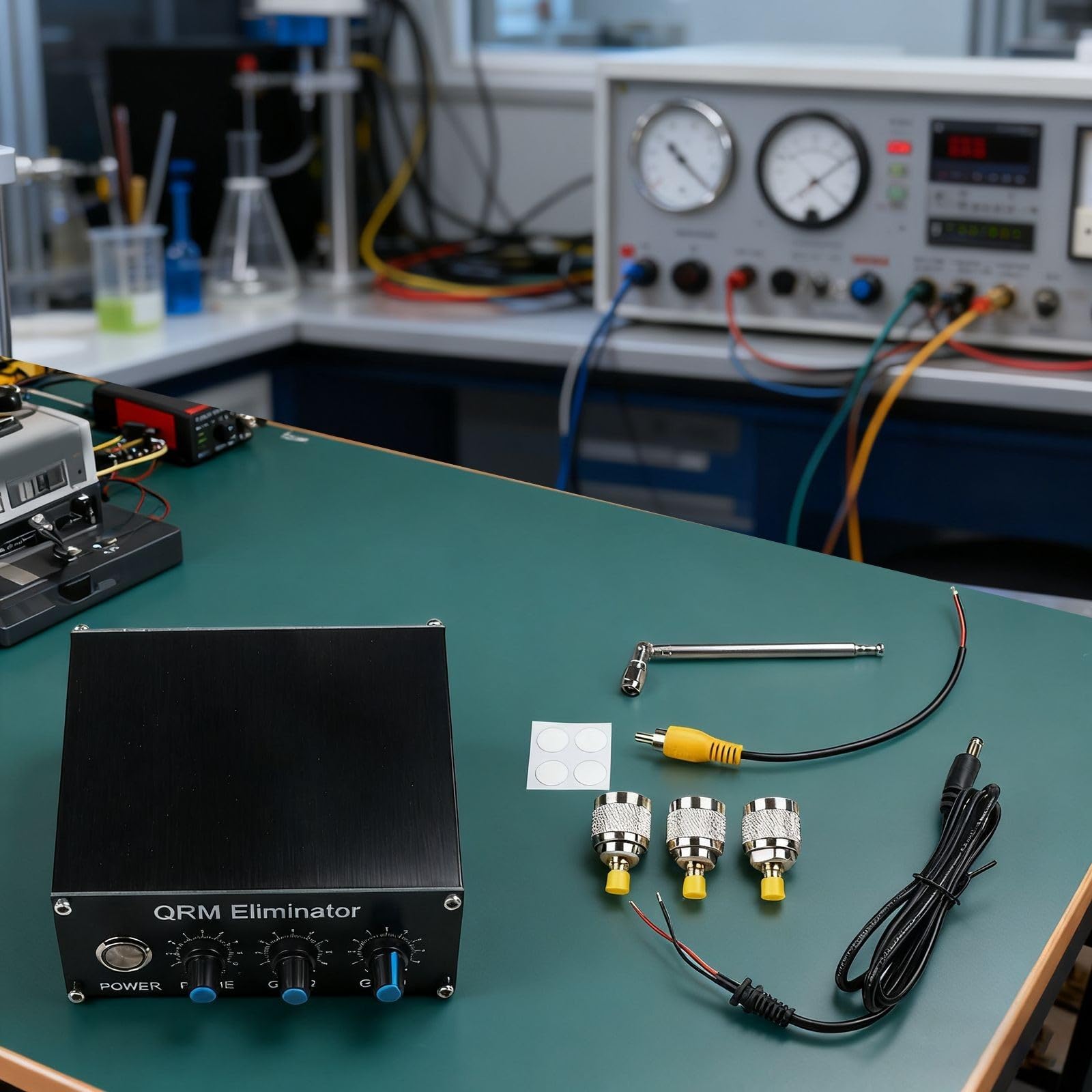 QRM Eliminator X-Phase HF Bandes Deuxième Génération 1-30 MHz avec réglage de l'angle de phase et amplification pour alimentation d'antenne TRX