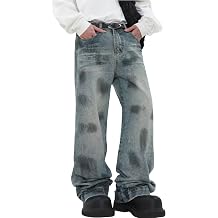 Y2k Mens Baggy Jeans Aesthetic Skater Pants Hip Hop Vintage Jnco Jeans Harajuku Denim Pants Streetwear