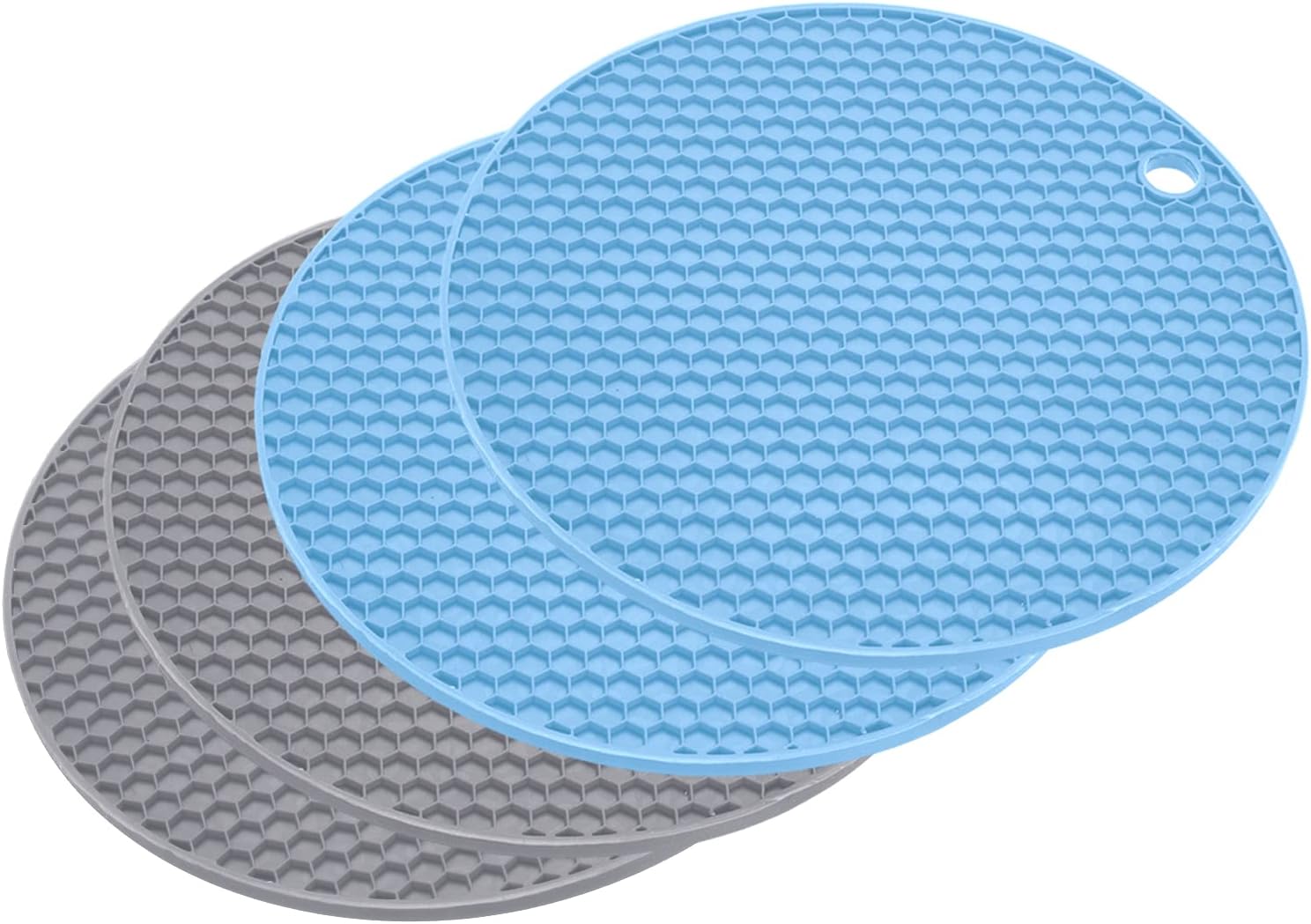 CASA J Silicone Trivet Mats 4pcs, Multipurpose Hot Pads