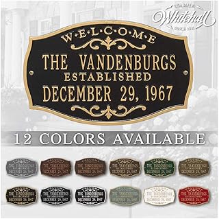 Whitehall™ Custom house plaque. Display your Family Name and EST. Date. ...