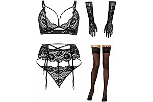 Enticing Women's Lingerie Garter Set: Sensuous Appeal Unbound