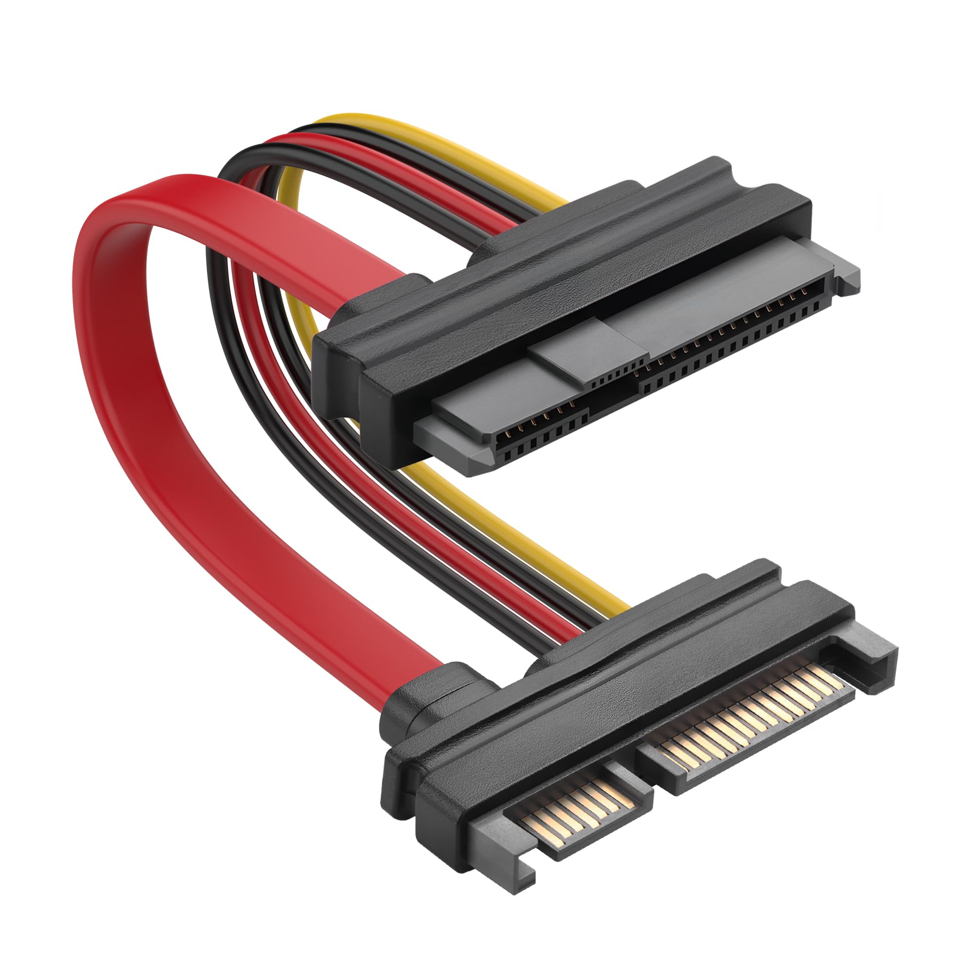 YAODHAOD SAS do SATA Adapter SFF-8482 Konwerter (SAS 29Pin na SATA 22Pin 30CM)