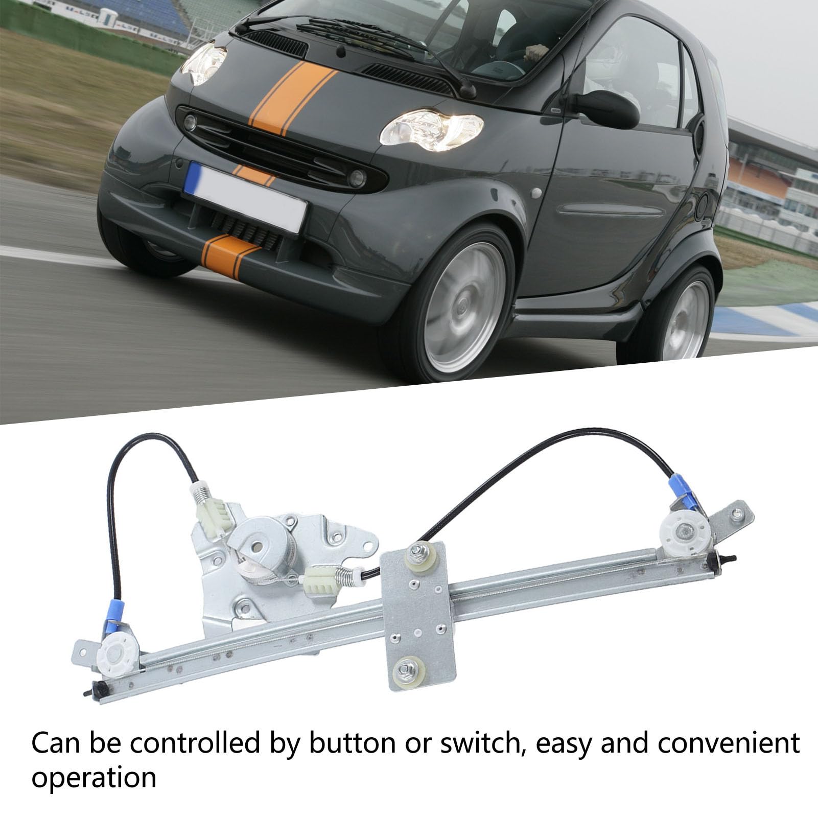 Akozon Elektrowindowheber Metall für Smart Fortwo 450 1998-2007, Rechts (C0002692V001), Metall-Schnellhub-Hochsicherheits-elektrischer Fensterheber, Fensterheber-Ersatz