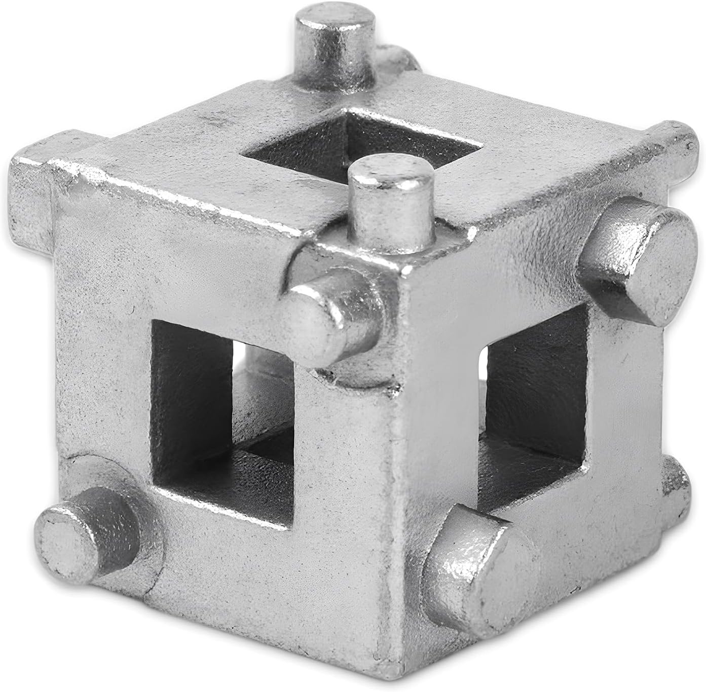 3/8" Disc Brake Piston Caliper Wind Back Cube Tool, Stainless Steel Brake Caliper Compression Cube Tool, Vehicle Disc Brake Piston Back Tools Fits 3/8" Square Driver