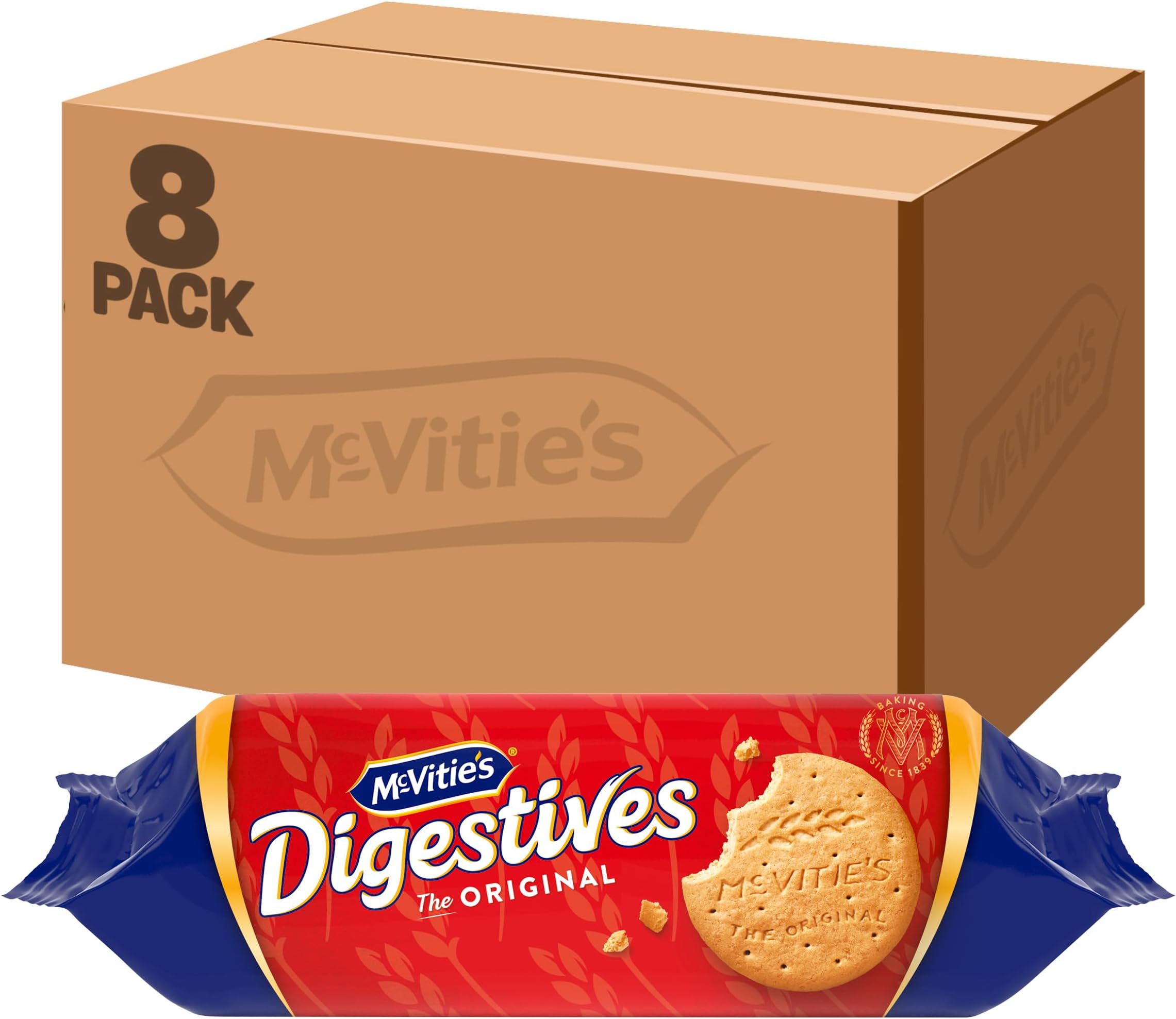 McVitie's Digestives The Original Biscuits, 360 g (8 Pack)