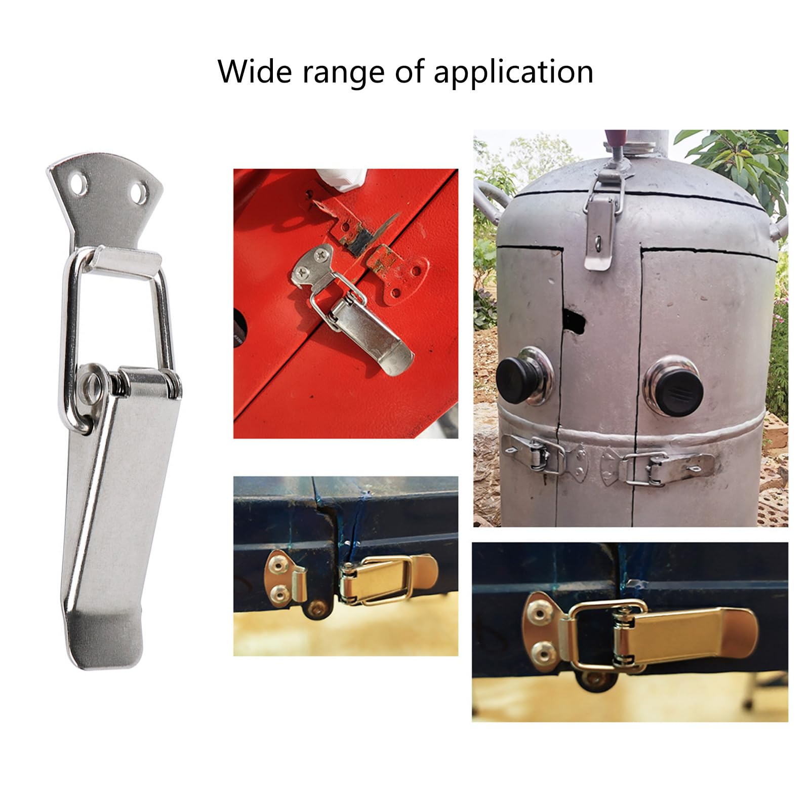 10Pcs Toggle Tension Lock Spring Loaded Toggle Latches Catches Clamp Drawer Hasp Clasp Duckbill Buckles Easily Install