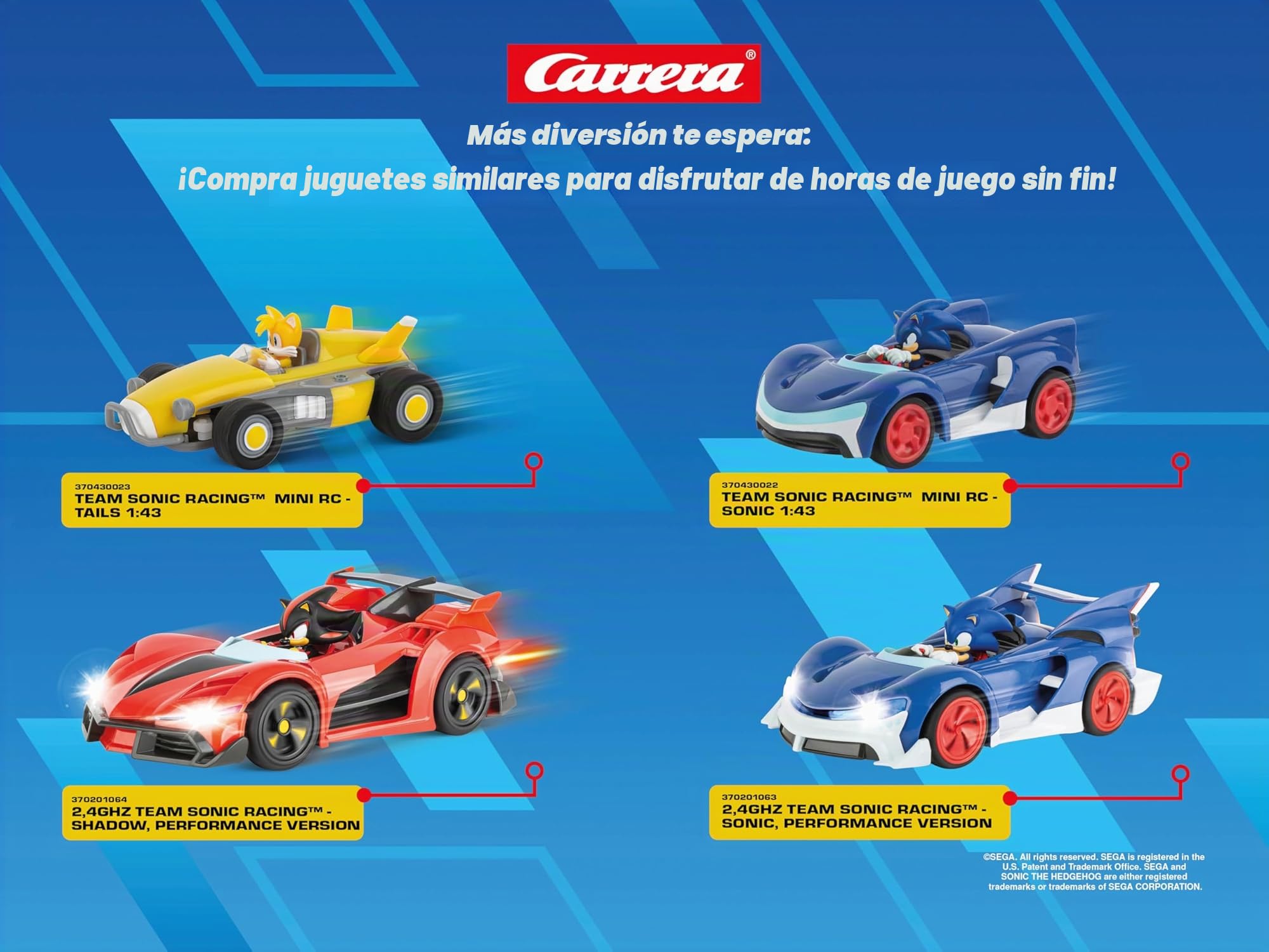 Carrera - 370201061-2,4GHz Team Sonic Racing - Sonic