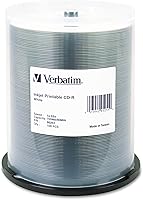 Vista 2 de Verbatim CD-R 700MB 52X Disco de medios grabables imprimible por inyección de tinta plateada - husillo de 100