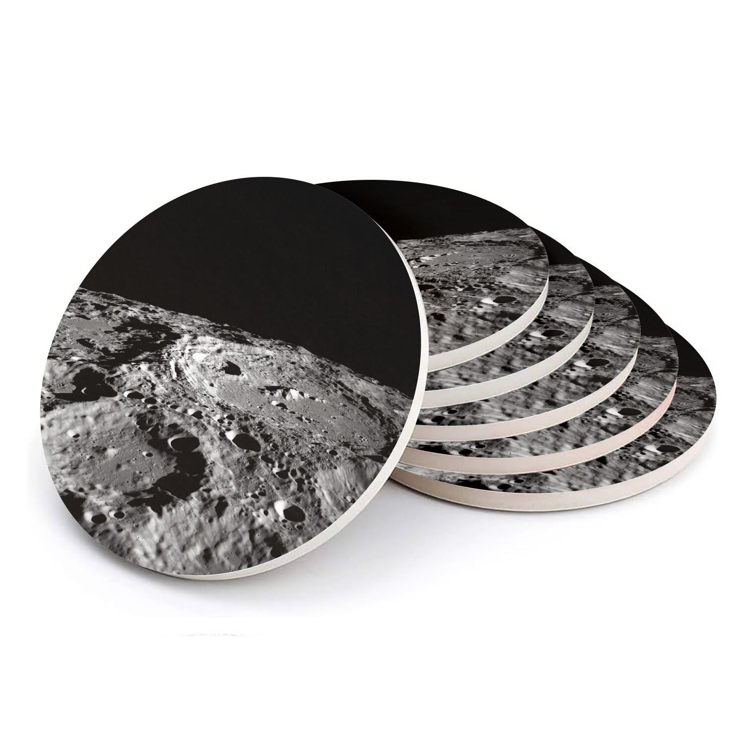 Sous verre ronds en céramique Apollo 6pcs | Décoration de table