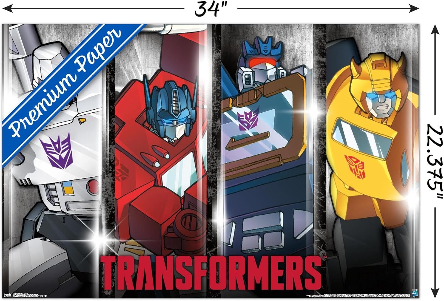 Trends International Hasbro Transformers - Classic Wall Poster, 22.375" x 34", Premium Unframed Version - Image 3