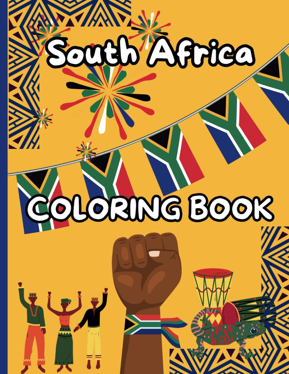 South Africa Coloring Book for Kids: Discover Wildlife, Landmarks, and Culture Through Fun Illustrations! (Travel)