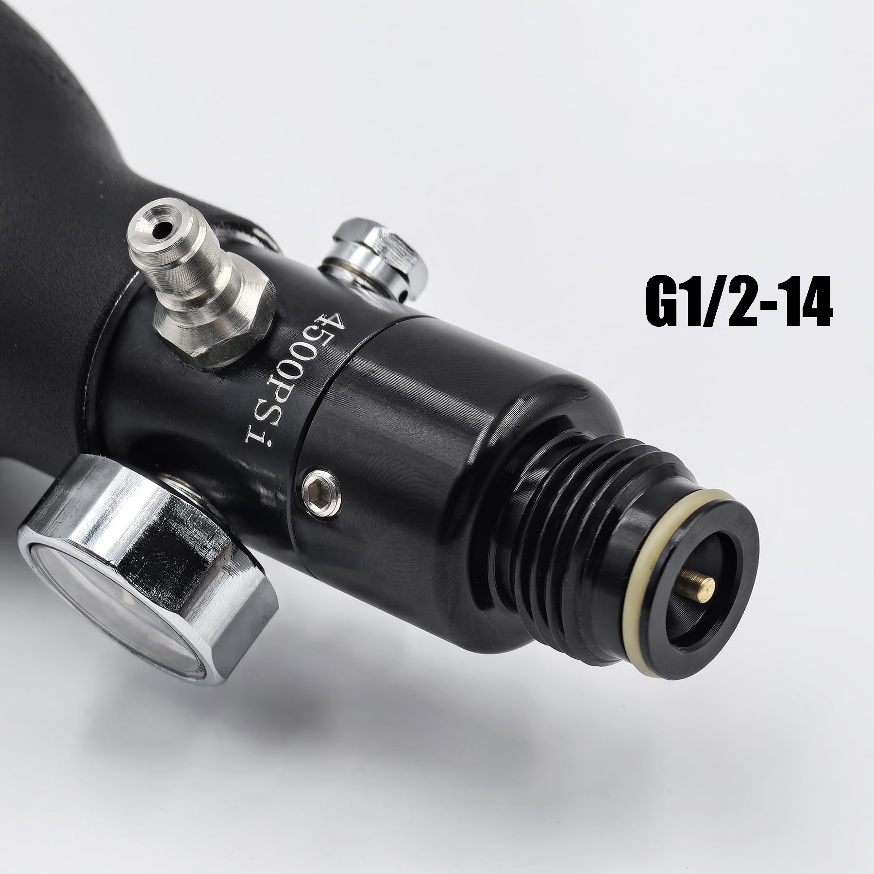 Vanne de régulation de pression (réducteur de pression) pour bouteilles de gaz comprimé à pression constante. Puissance d'entrée maximale : 310 bar/4500 psi. M18*1,5 ou 5/8"-18UNF (M18*1.5, 1800psi)