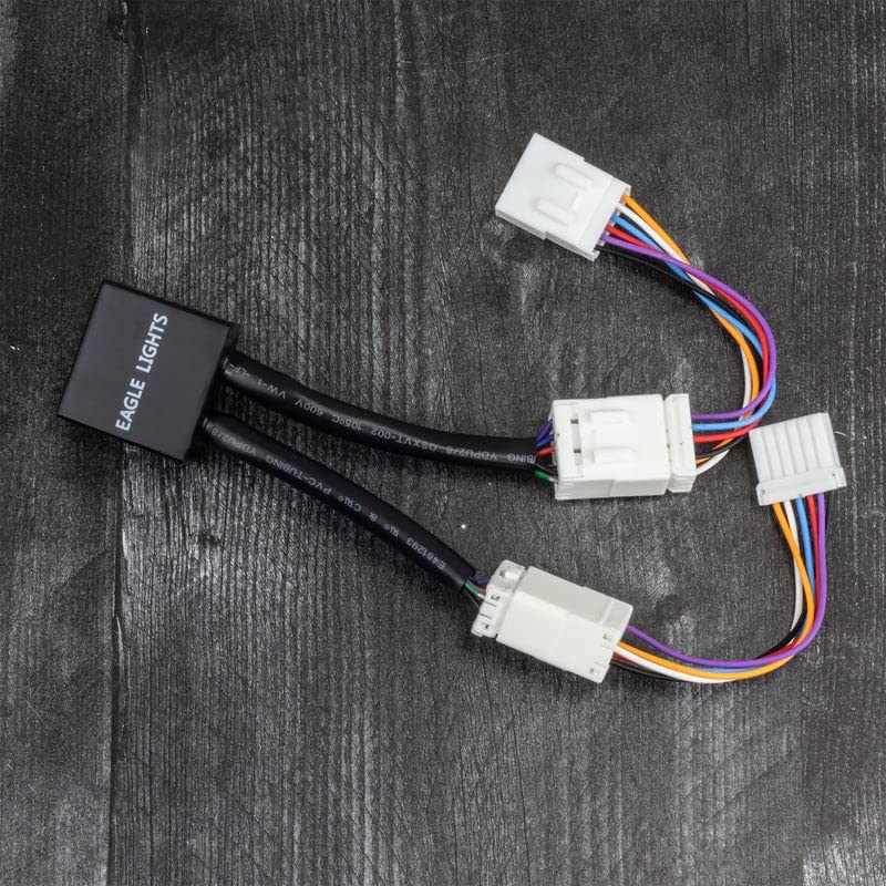 Image of Eagle Lights Run /Brake /Turn Module with 2 inch Red Lenses for Harley Davidson Motorcycles for 2004-2013 Sportster XL Models