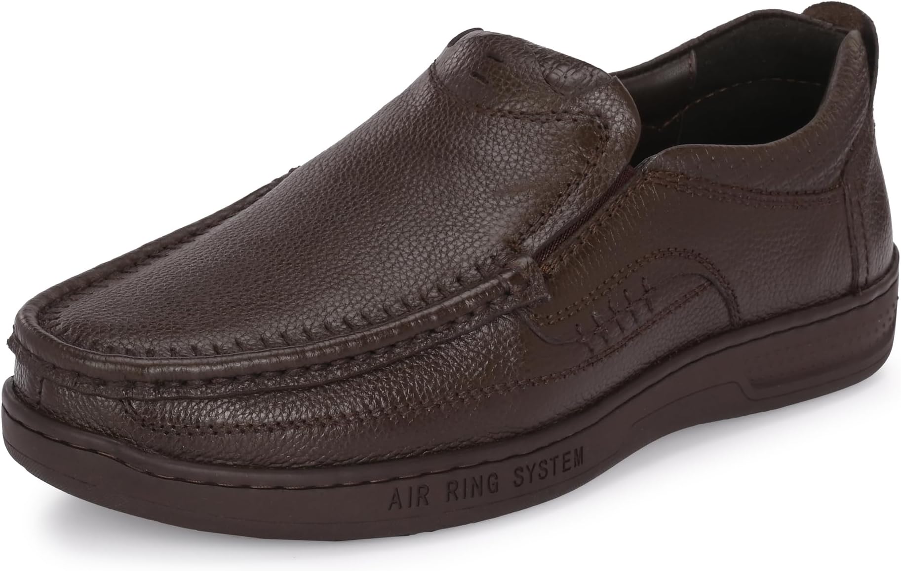 Genuine Leather Men's Formal Slip on Loafers |Comfort Trendy Non Lace-Up Design |Flexible Mocassins |Leather with Anti-Skid Sole |Perfect for Walking & Business Work (3943)