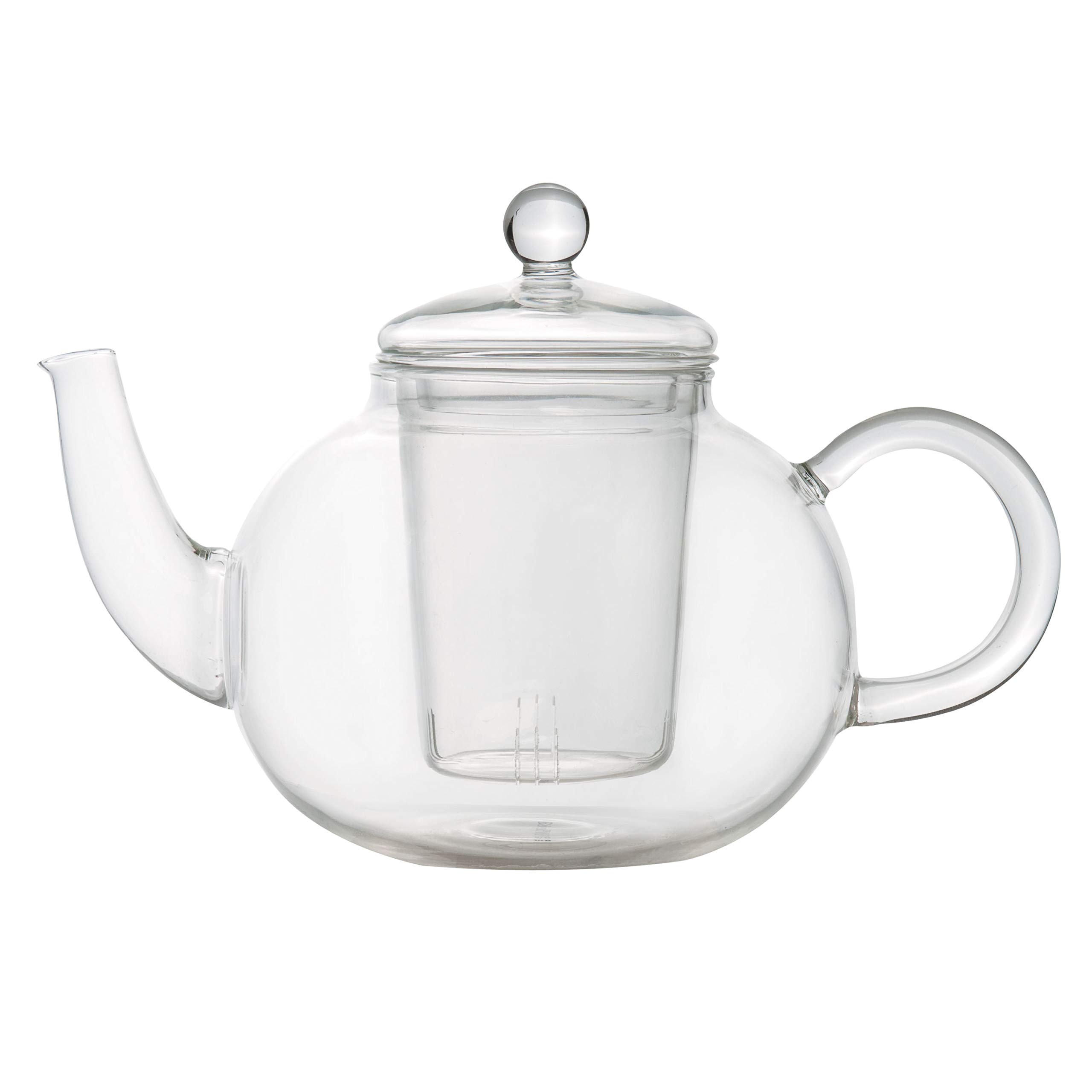 BergHOFF 1107037 çaydanlık, ısıya dayanıklı cam, şeffaf, 13 x 17 x 15 cm