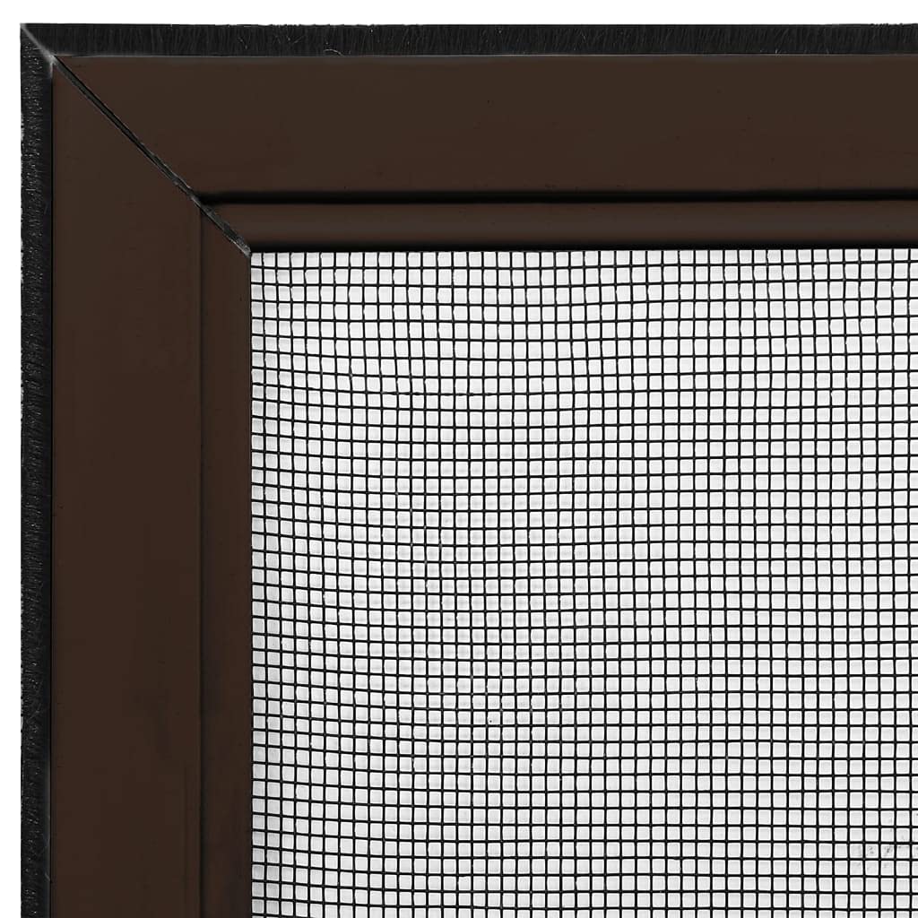 Wysuwana moskitiera do okien, brązowa, (100-193) x 75 cm, rama aluminiowa z siatką z włókna szklanego, możliwość przycięcia, bez wiercenia, do drzwi balkonowych, tarasowych, sypialni